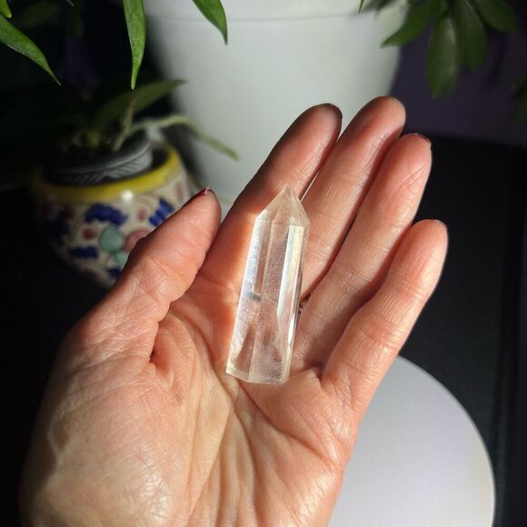 Clear Quartz Crystal Obelisk Meditation Tower‎ (#8) - Picture 2 of 8